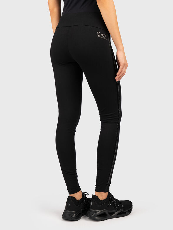 Black leggings with logo accent - 2
