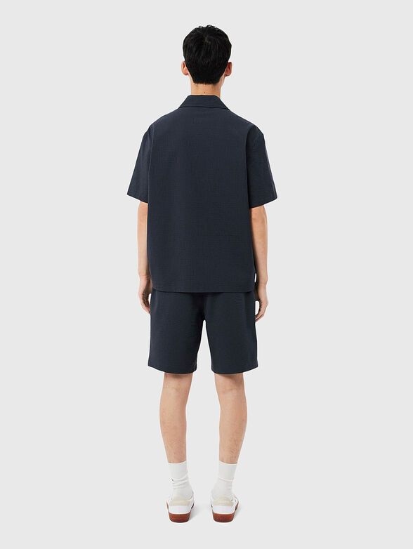 Black cotton shorts - 2