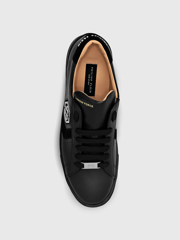 Leather shoes with logo detail - 4