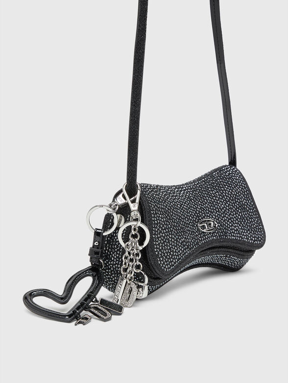 Accessory with rhinestone logo - 4