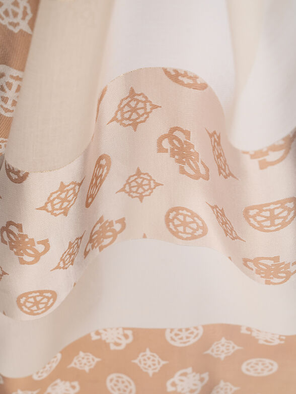 CRESIDIA scarf with logo print - 4