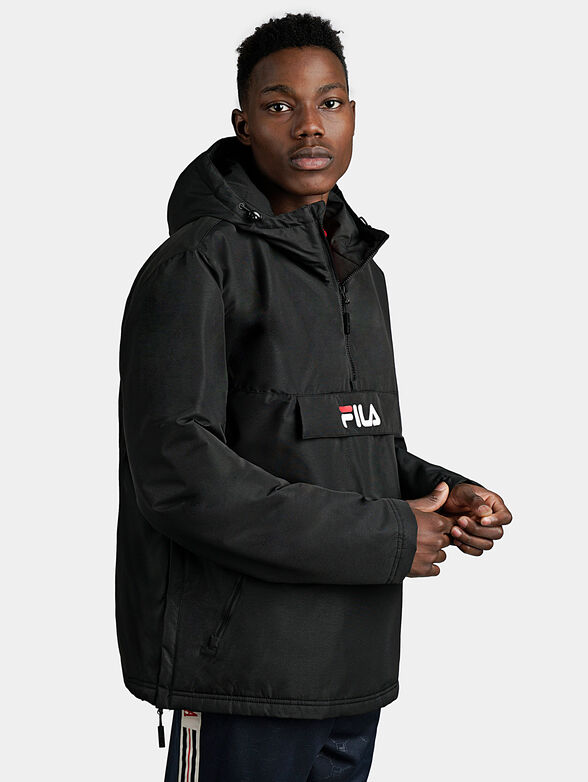 MICHIROU hooded anorak in black color - 1