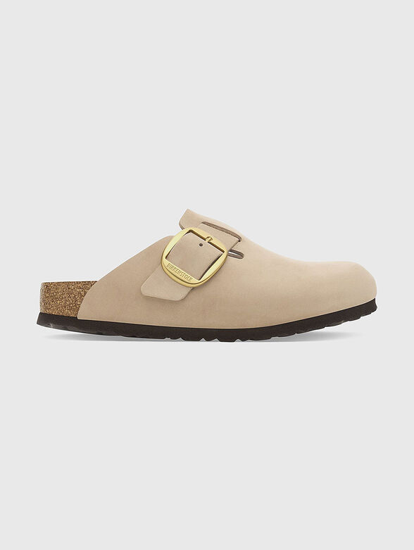 BOSTON suede clog - 1