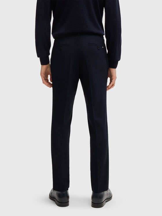 Trousers with crease in dark blue colour - 2