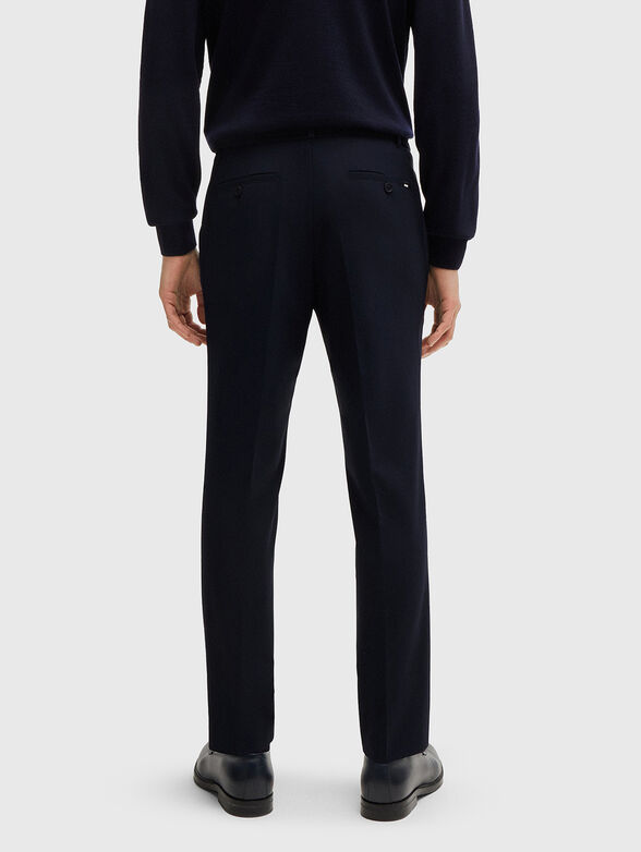 Trousers with crease in dark blue colour - 2