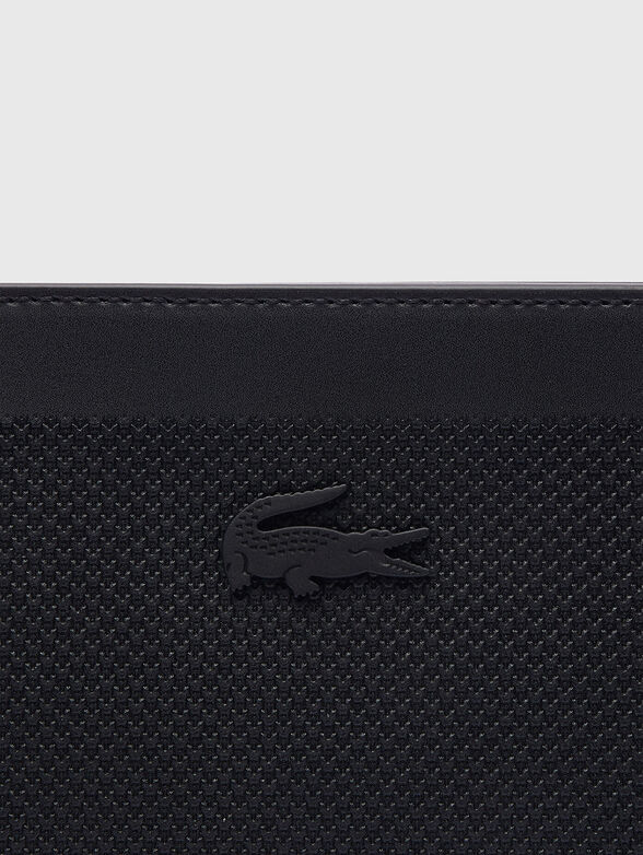 Leather black clutch - 5