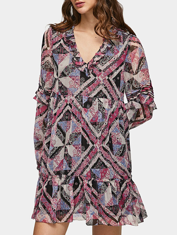 PITU dress with V-neckline - 1