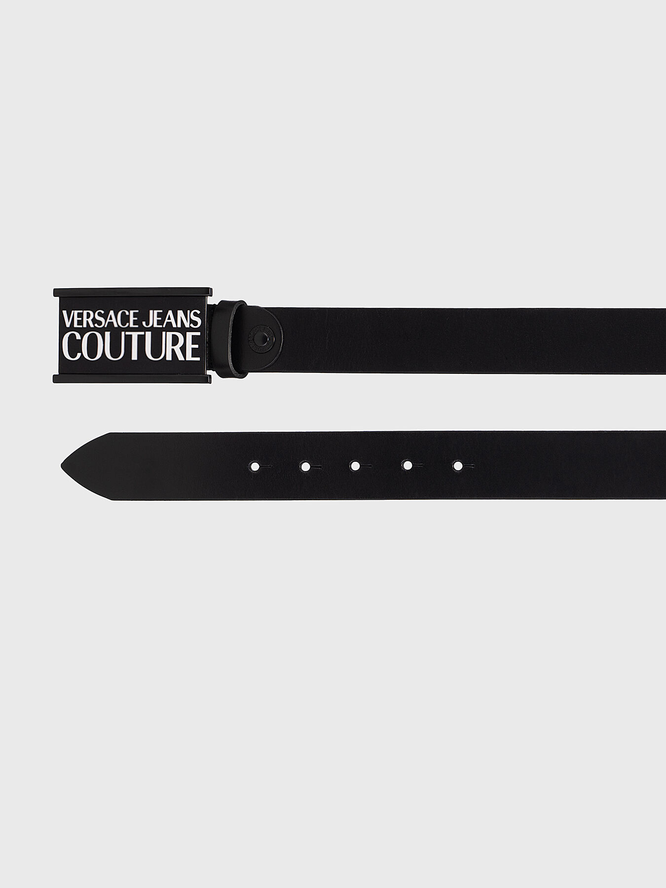 VERSACE JEANS COUTURE ロゴ バックル ブラック ベルト Amazon.com: VERSACE JEANS COUTURE Black/Gold V-Emblem Square