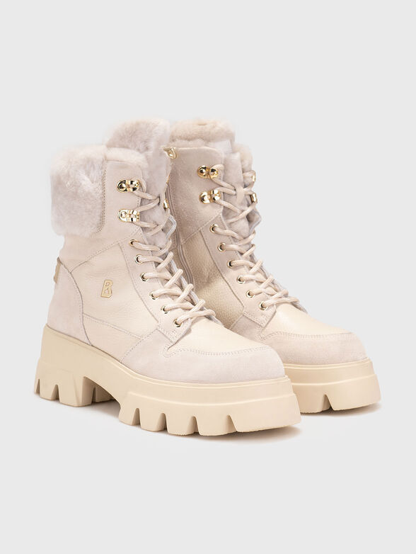 SAPPORO 3 boots in leather and wool - 2