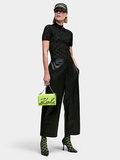 KL MONOGRAM top with glamorous logo motifs - 5