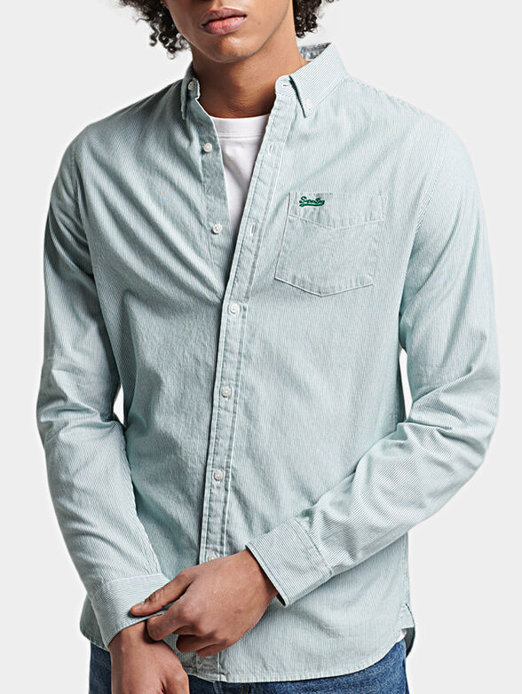 Oxford shirt with logo embroidery - 1