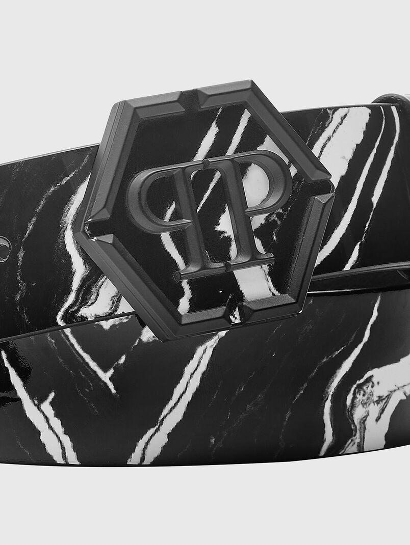 Belt with marble effect - 2
