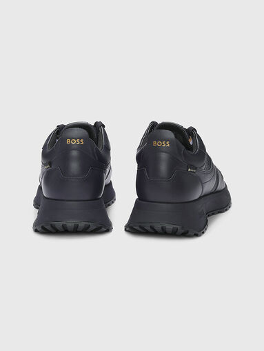 GORE-TEX black leather shoes - 4