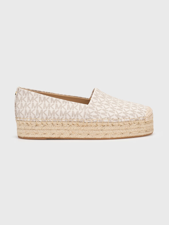 LYNN espadrilles with monogram logo print - 0
