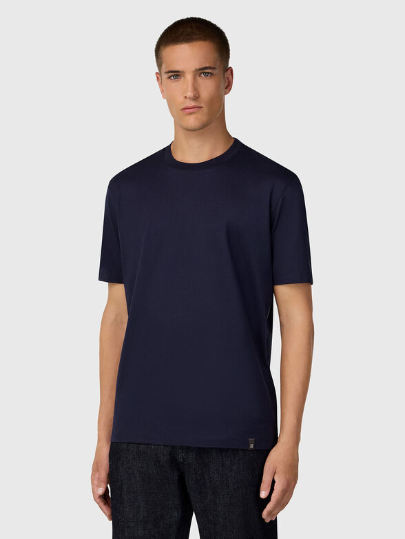 Cotton and silk T-shirt - 1