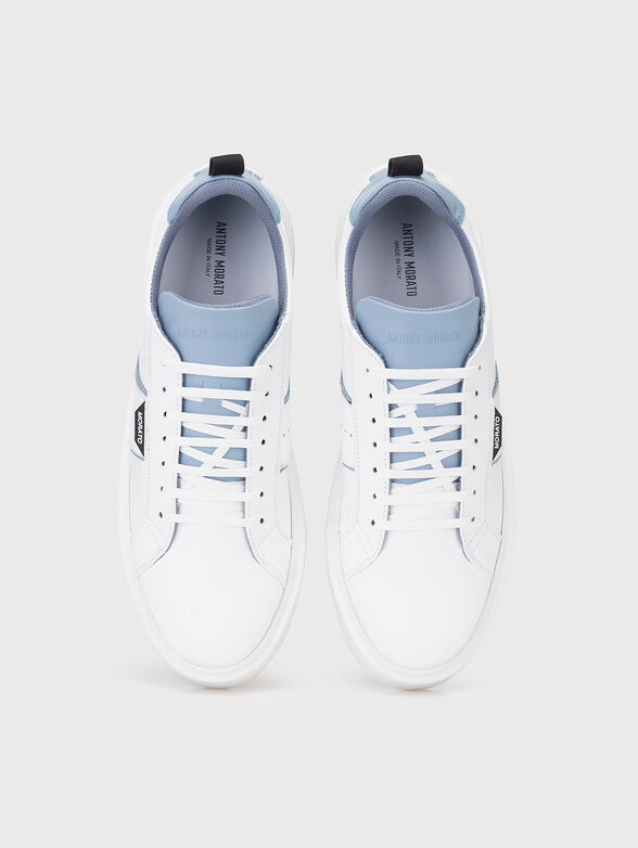 BYRON GYLL leather sneakers with blue details - 6