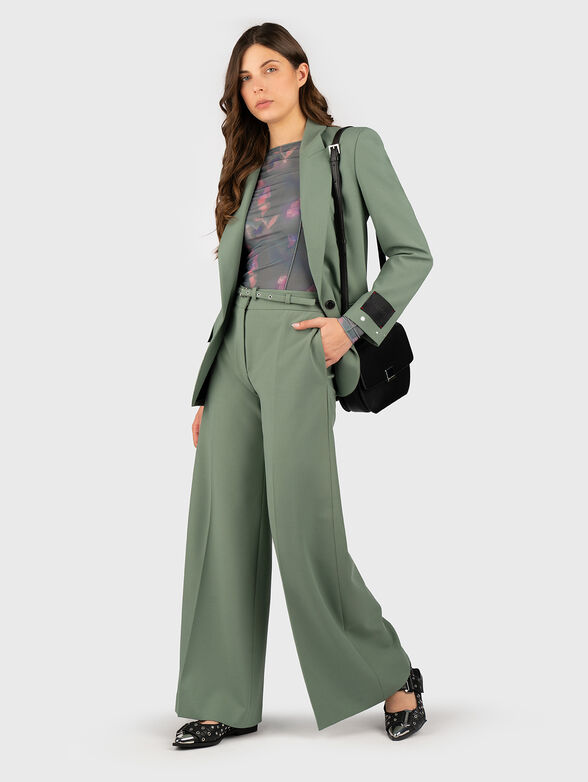 HAVINERA high waisted trousers with wide legs - 4