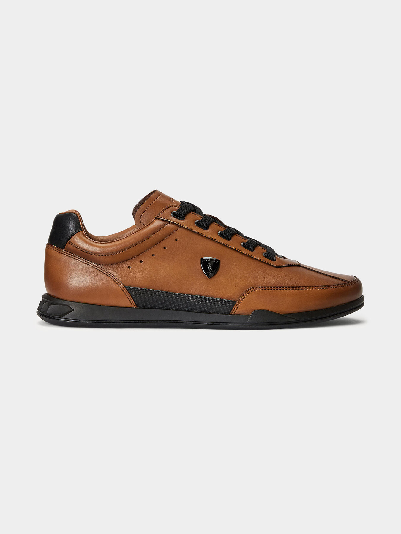 Brown leather polo shoes outlet