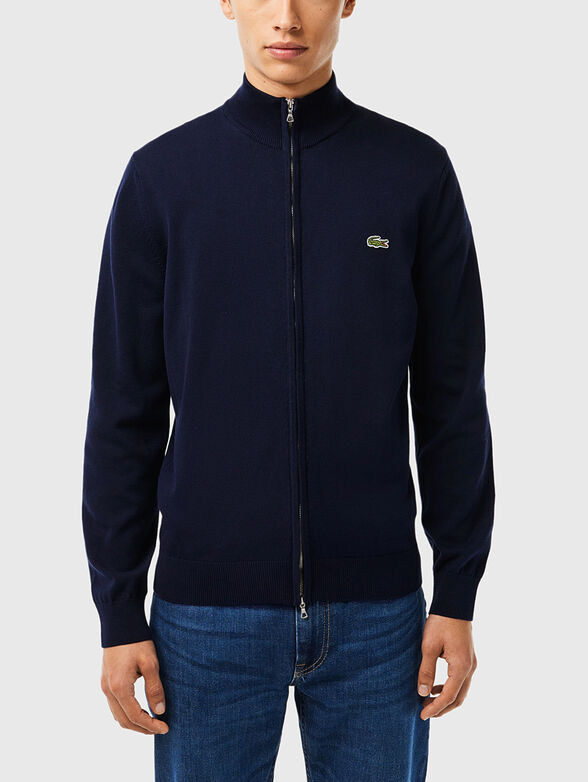 Cotton cardigan with zip - 1