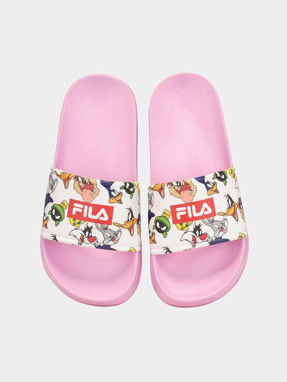 Beach shoes with Warner Bros print in navy blue - 6