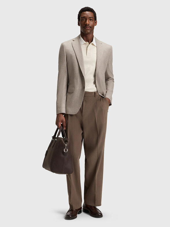 Cotton polo shirt with accent trims - 2