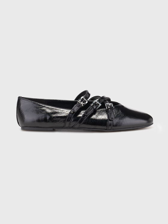 Ballerina shoes in leather - 1