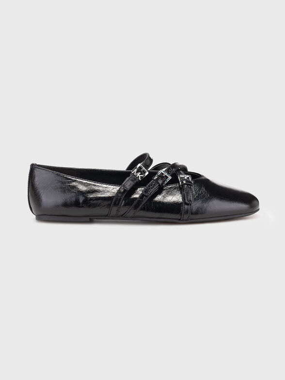 Ballerina shoes in leather - 1