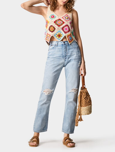 CELYN straight jeans with a high waist - 5