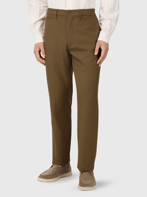 Панталон от вълнен бленд  - 1