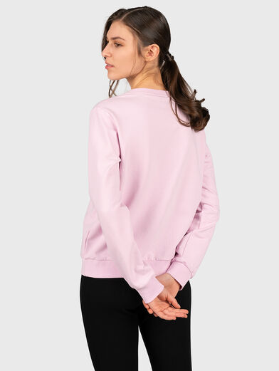 Sweatshirt with appliqued rhinestones - 3
