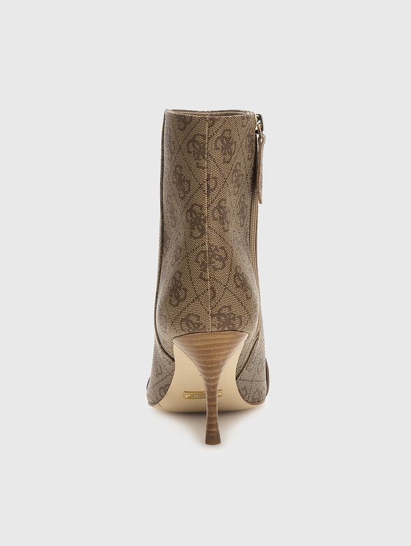 SILENE2 boots with monogram print  - 3