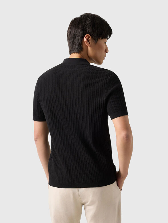 TOBIAS knitted polo shirt with short sleeves - 3