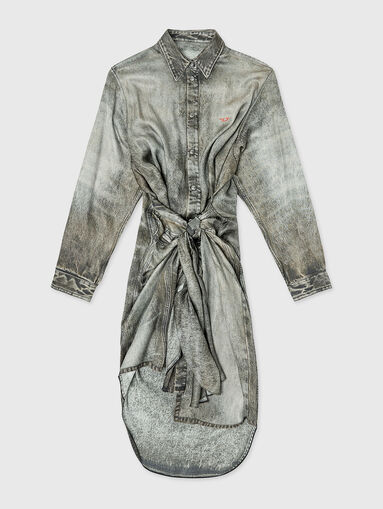 D-ILETTA long sleeve midi dress and classic collar - 5