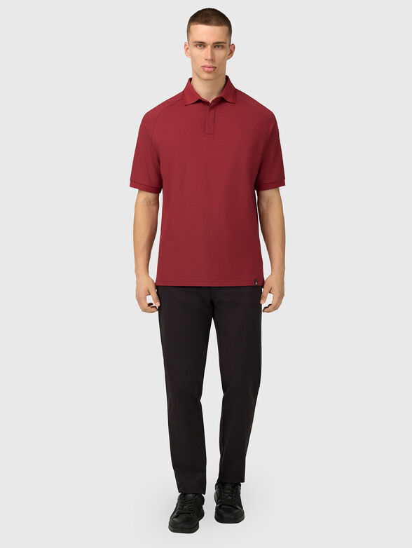 Burgundy polo shirt - 2