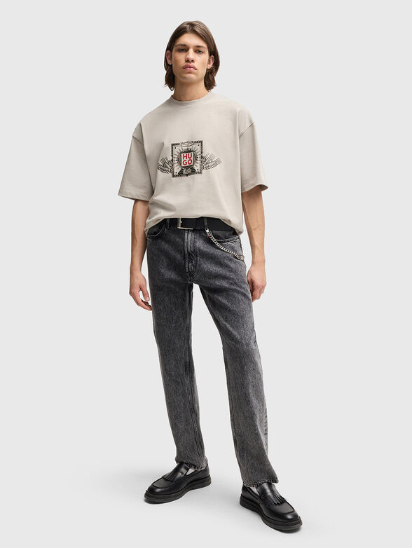 DEYTIMO black T-shirt with logo print - 2