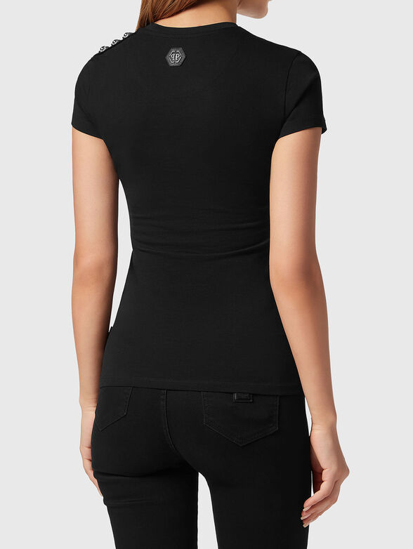 Black t-shirt SEXY PURE TEDDY BEAR with print - 3