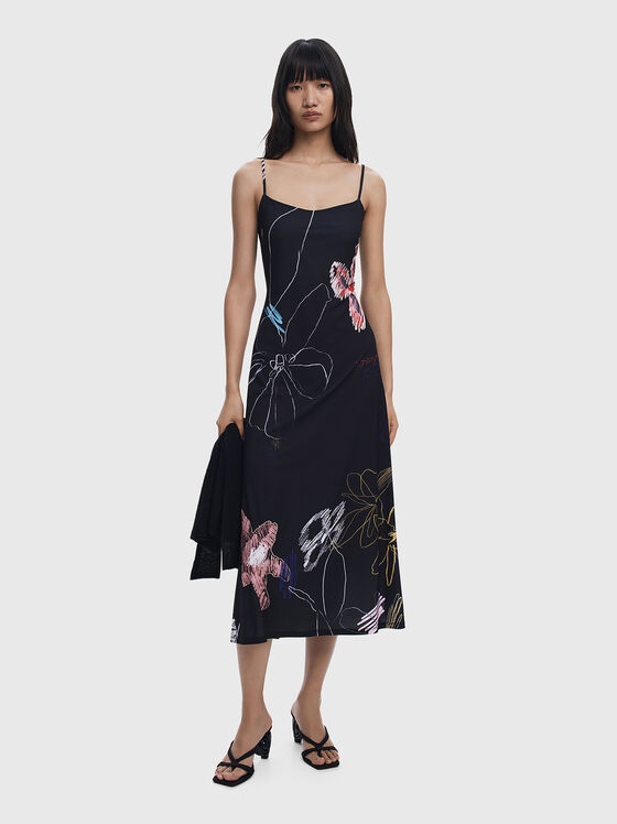 Миди рокля KALA с флорален принт - 1