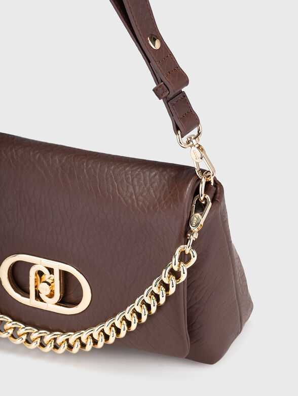 Black crossbody bag with logo detail - 5