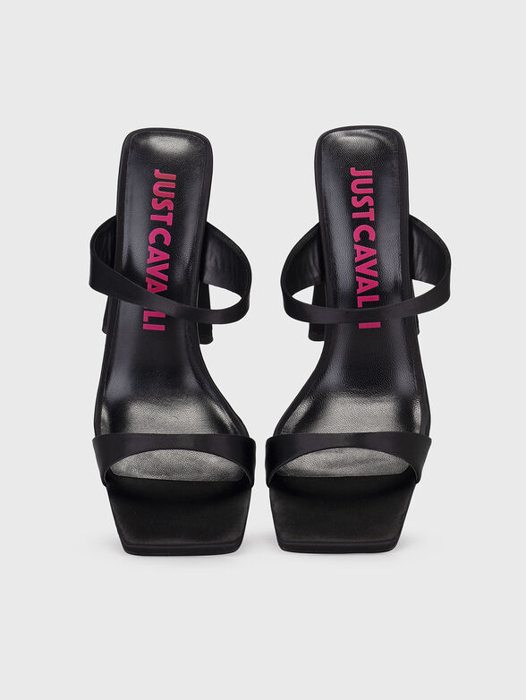 Black heeled sandals - 5