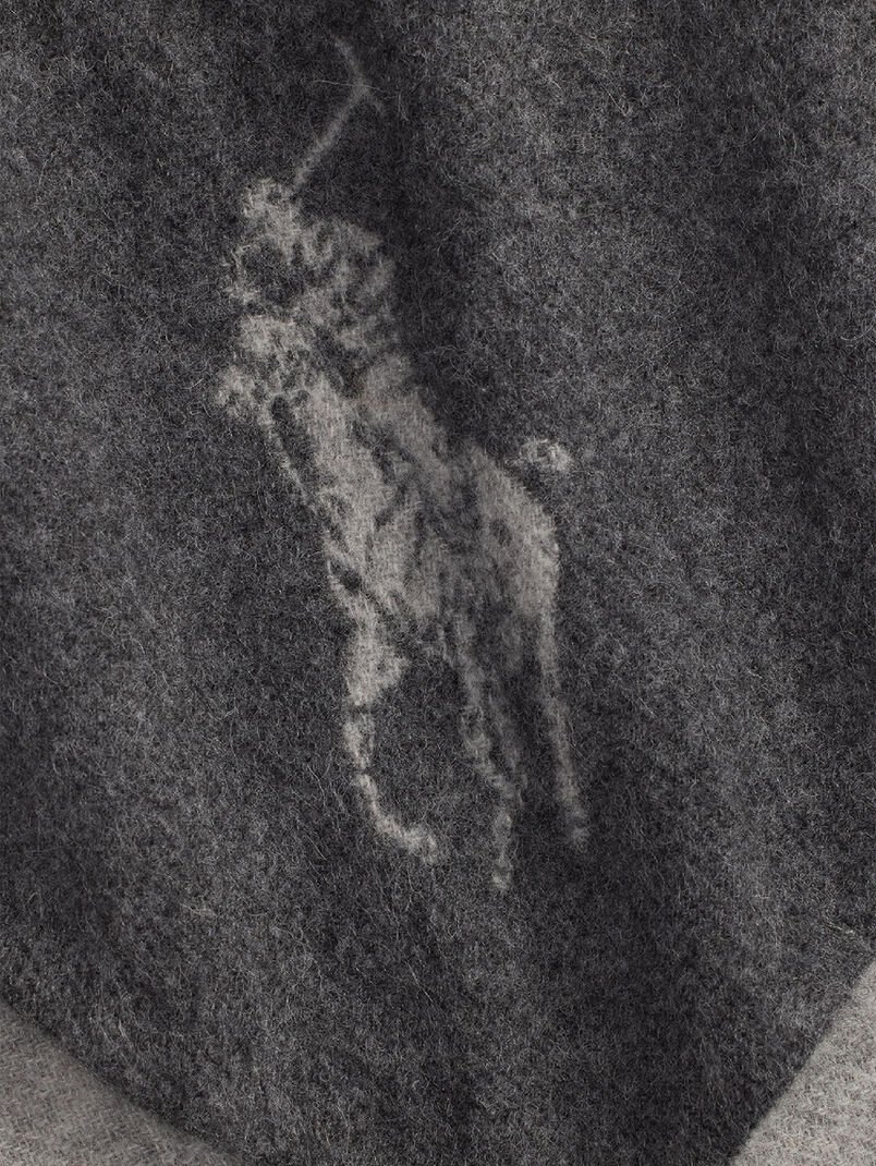 Wool scarf with logo - 3