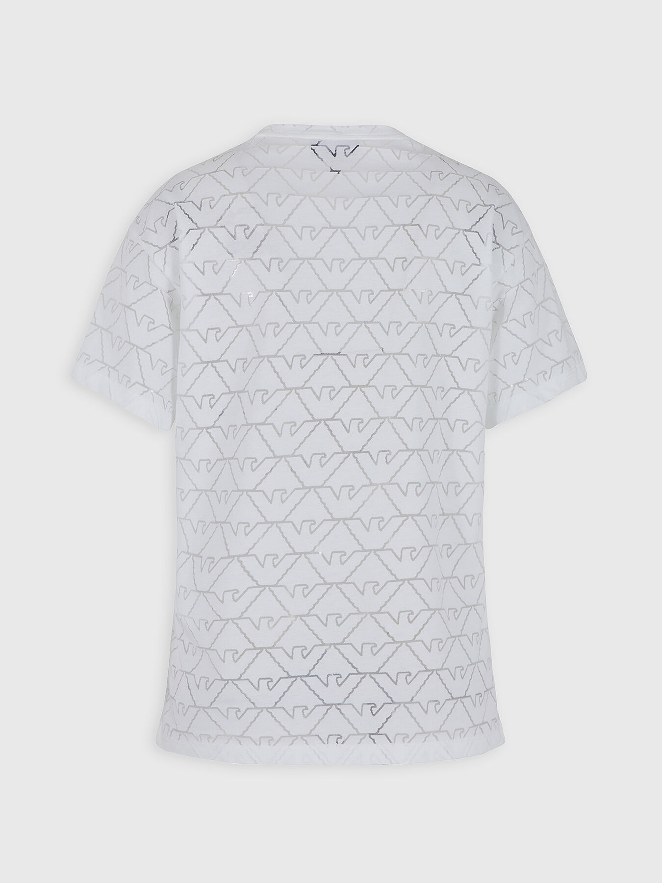 T-shirt with monogram logo print brand EMPORIO ARMANI