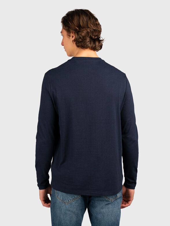 Black blouse with logo embroidery - 2