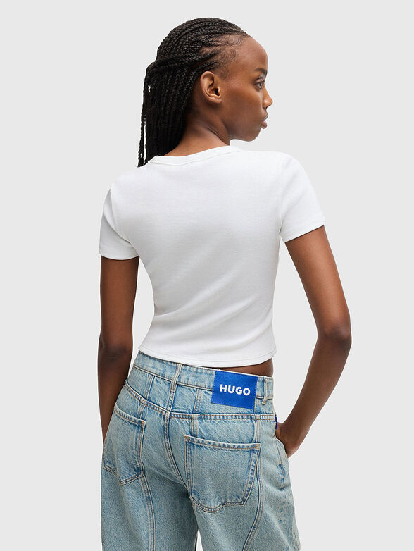 Short T-shirt with logo detail - 3