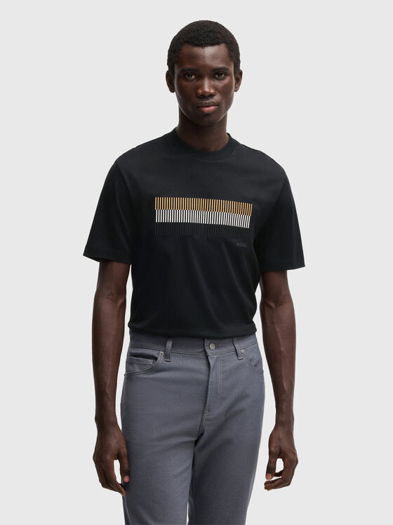 Cotton T-shirt with print - 1