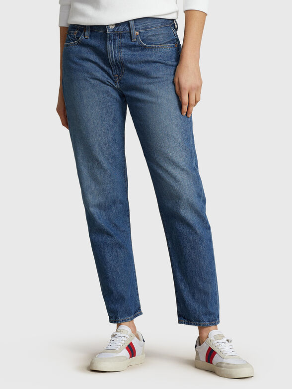 Blue cotton jeans - 1