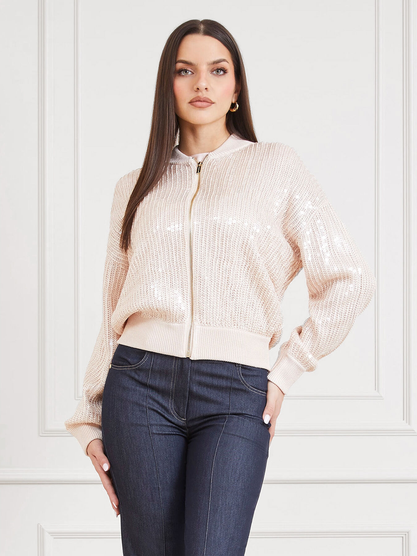 CLAUDIA bomber jacket with sequins brand Marciano — Globalbrandsstore.com/en