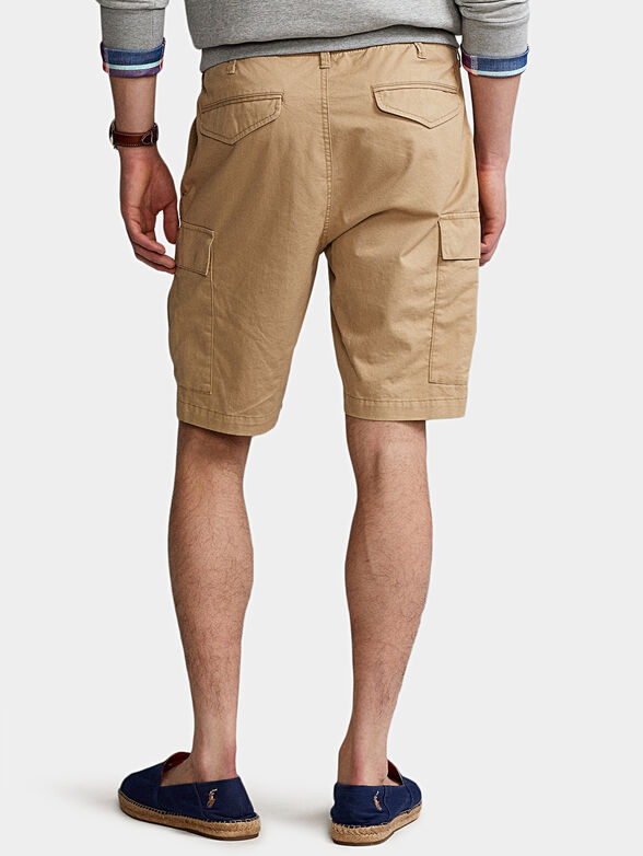 Beige cargo shorts - 2