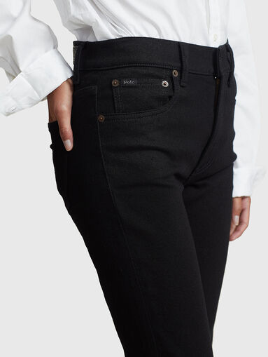 Black straight jeans - 4