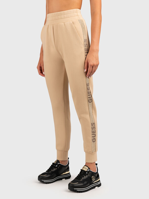 Sports pants with studs stripes - 1