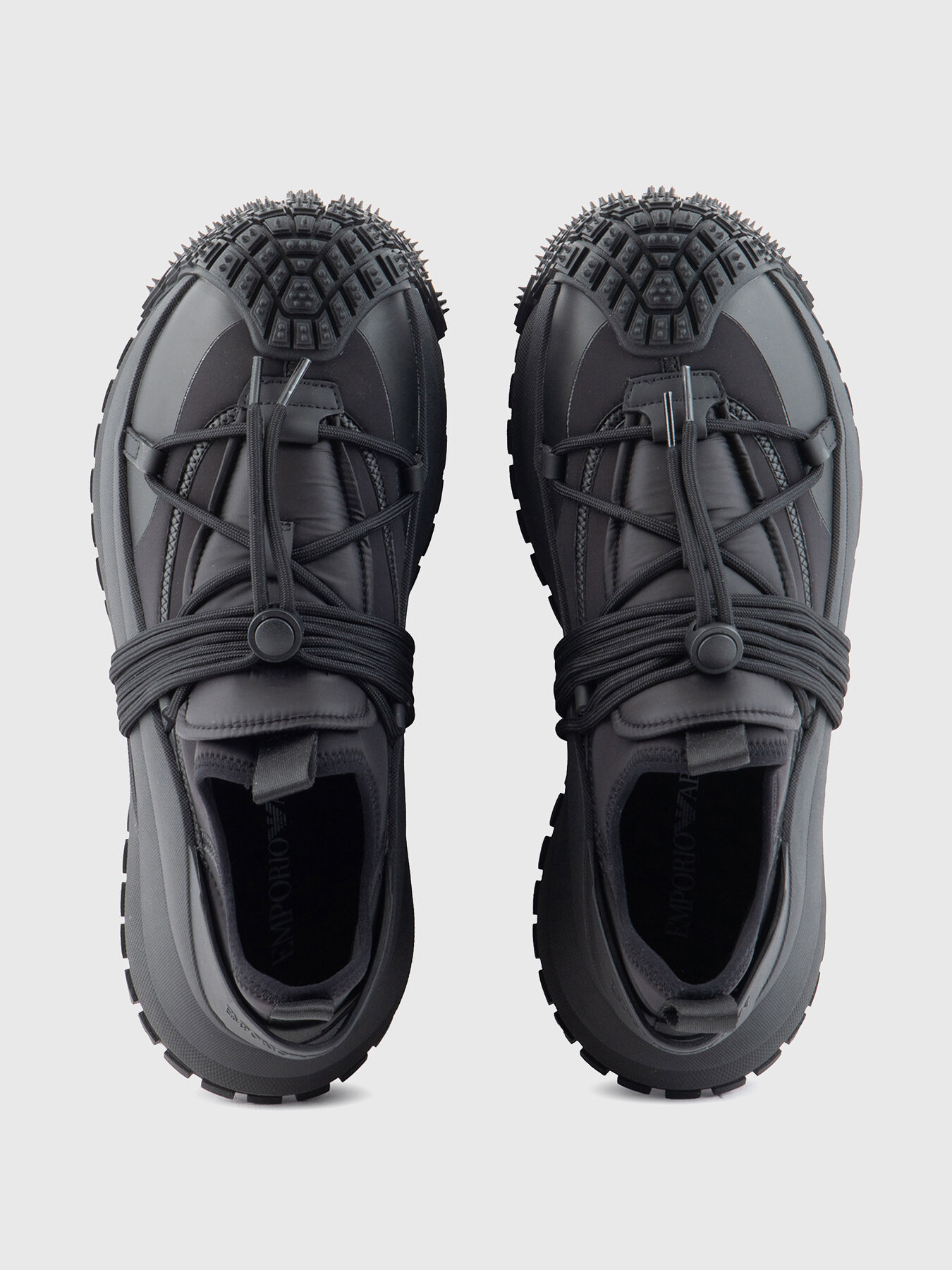 EMPORIO ARMANI EW001434AF14613UB092 関税送料込 Sneakers with cut-out detail on the sole brand EMPORIO